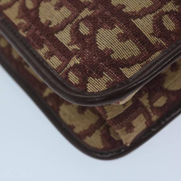 Christian Dior Trotter Canvas Chain Shoulder Bag Red Auth yk10084 - Picture 16 of 16